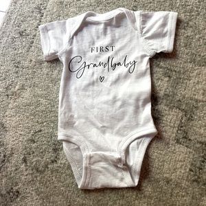 First Grandbaby Onesie Size Newborn